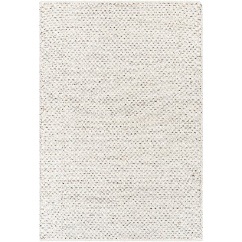 Tapis d'intérieur / extérieur beige tissé à plat à la main Sang, Rectangle 8 pi 10 po x 12 pi