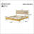 Premium Rubber Wood Platform Bed Frame-370028840-370028837