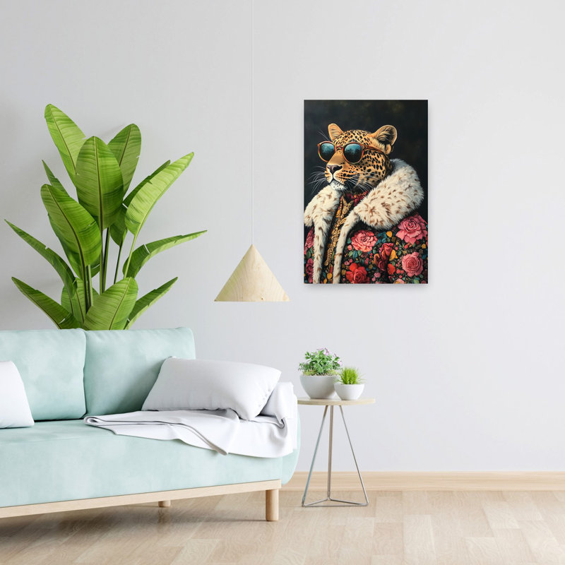 Cool Cat II, art contemporain, H 24 po x l 16 po