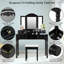 Ensemble de coiffeuse avec tabouret et miroir-677264411