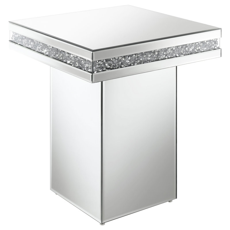 Nayim Pedestal Square Top Accent Table