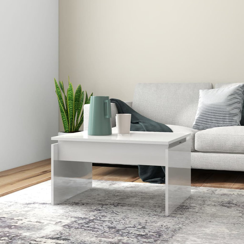 Goderski Sled Coffee Table, High Gloss White