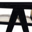Tabouret de bar 2 pièces (noir + naturel, gris crème)