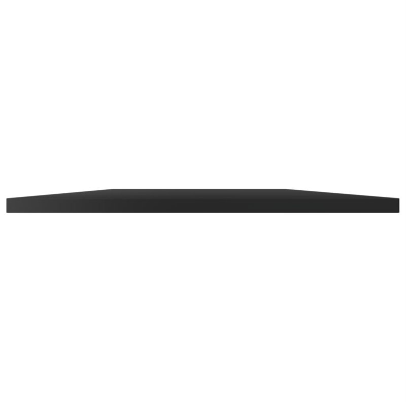 Tablettes flottantes étagères murales, Noir très lustré, H 0,6 po x l 31,5 po x P 7,9 po