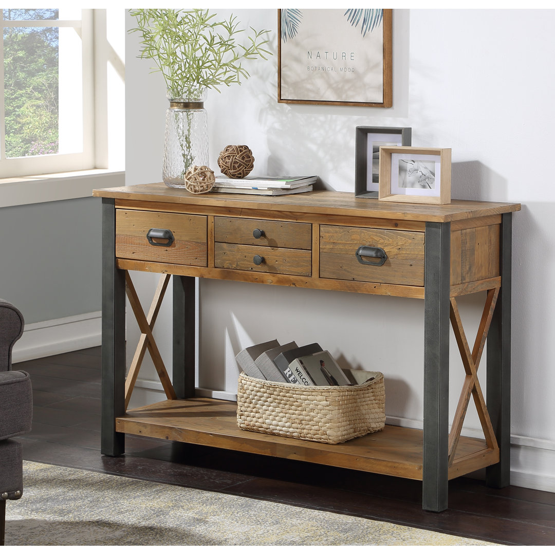 Callaghan 122cm Solid Wood Top Console Table