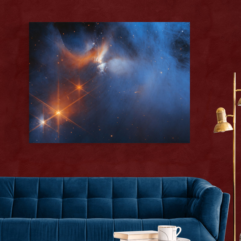 NASA James Webb Telescope - Chamaeleon - Molecular Cloud - Print on Canvas, 31cm H x 41cm W x 4cm D