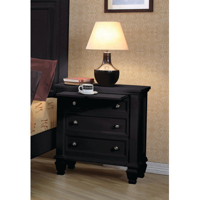 Bohanan 3 - Drawer Nightstand by Alcott Hill