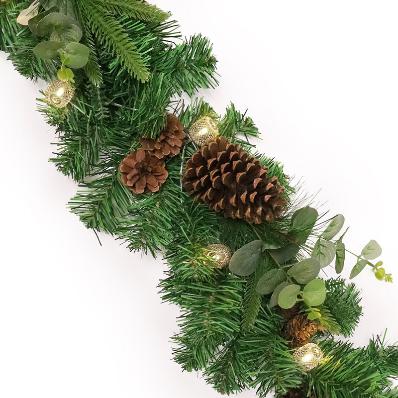 Guirlande de Noël 6 pi avec 10 lumières chaudes