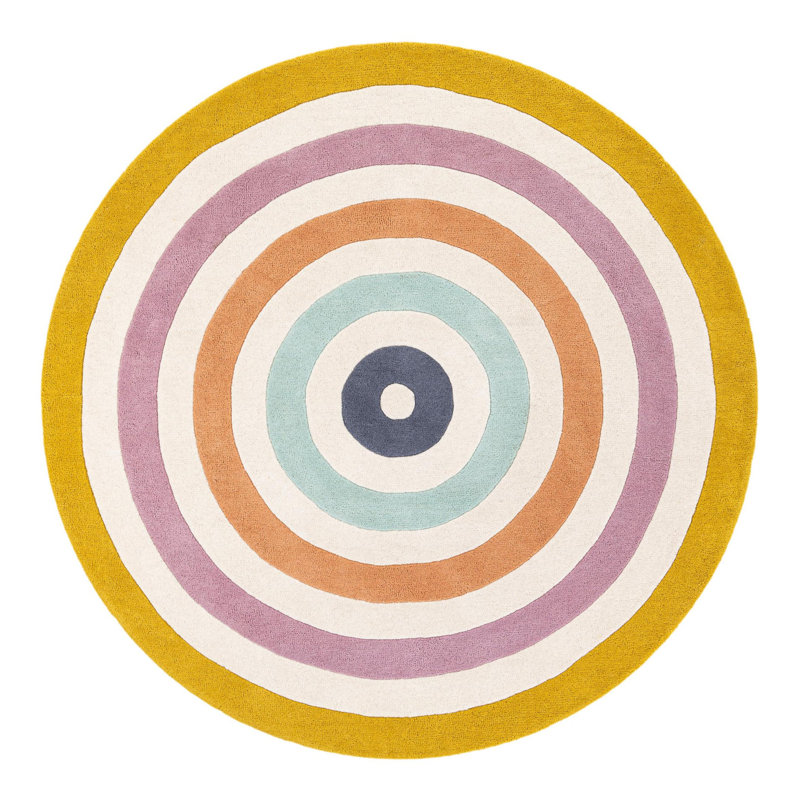 Latitude Run® Hand Tufted Wool Rug, Round 6'1"