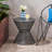 Stylish Hourglass Outdoor Side Table