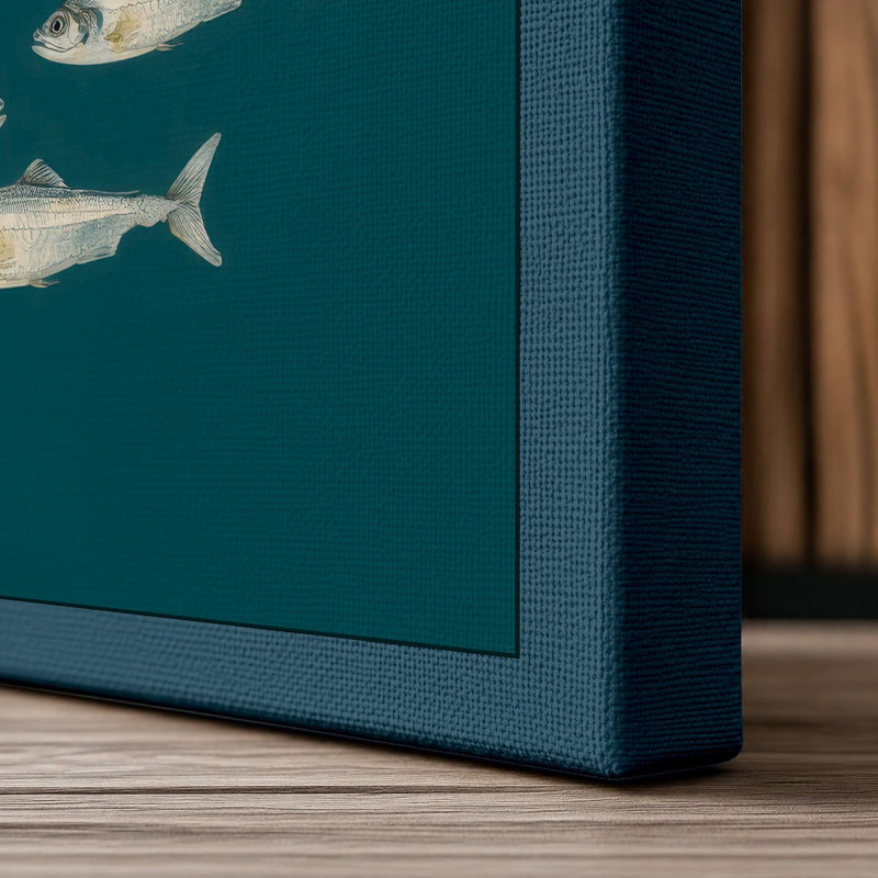 Print, 30x20 - 76.2 x 50.8 cm, Teal Border