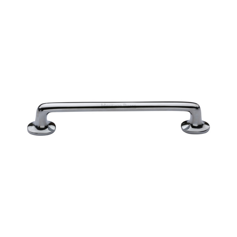 Heritage Brass Heritage Cabinet Pull Traditional Design, Polished Chrome, 1.1cm H x 23.2cm W x 3.2cm D
