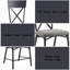 Chaise d'appoint Edina (lot de 2)