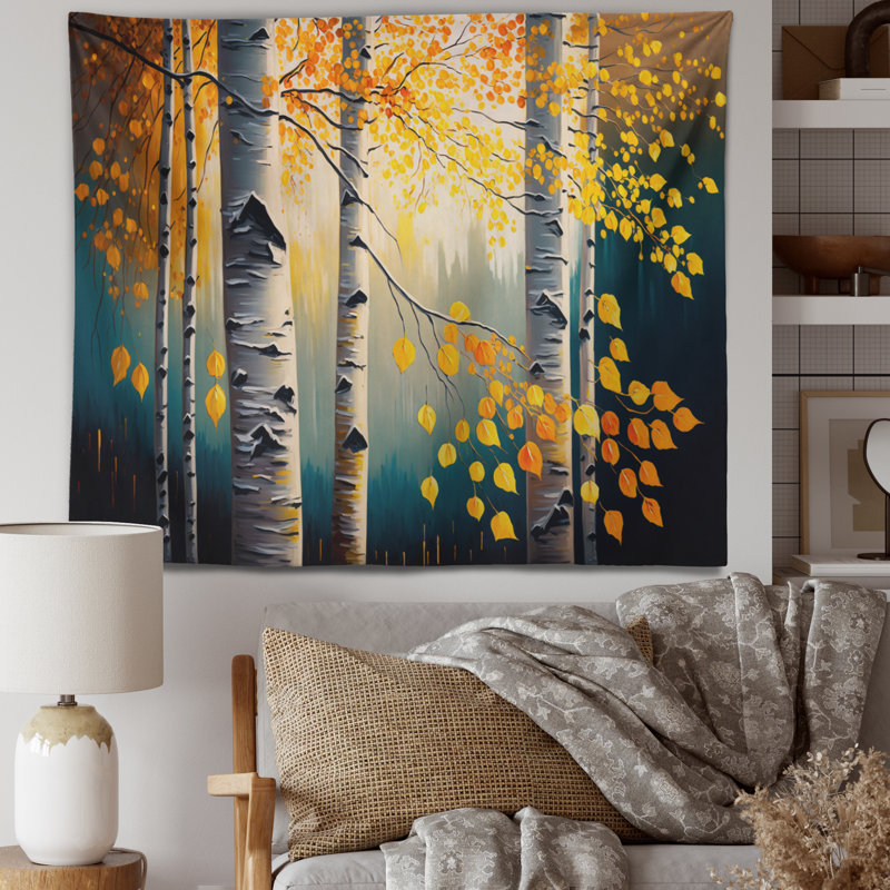 - Tapisserie murale paysage, H 32 po x l 39 po