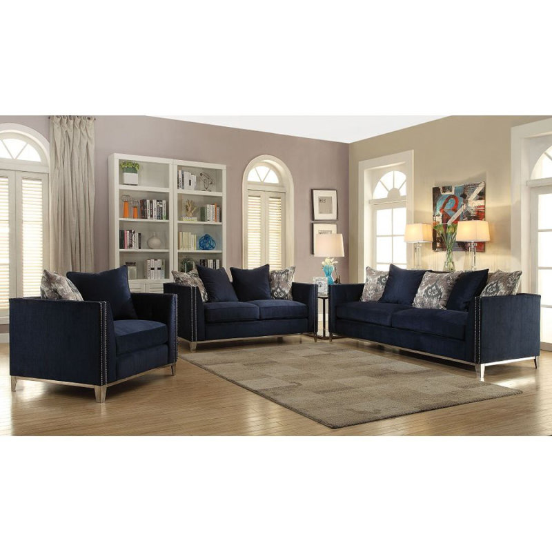 Canapé Celedan Modern Phaedra avec 5 coussins décoratifs
