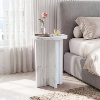 Marble Top End Table