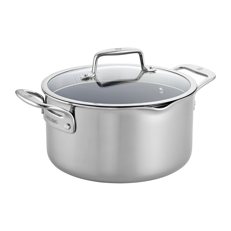 ZWILLING 8 Qt. Stainless Steel Ceramic Non-Stick Stock Pot, Clad CFX Series  in 2023