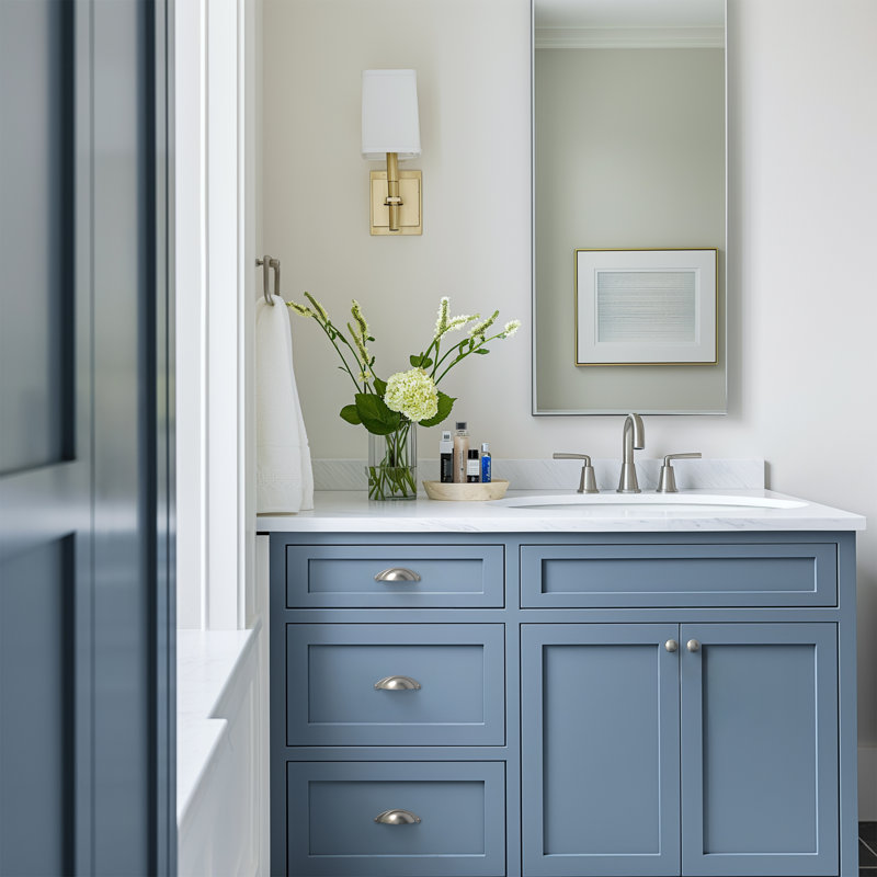 Satin Nickel Brushed Cup Pull with Mounting Hardware