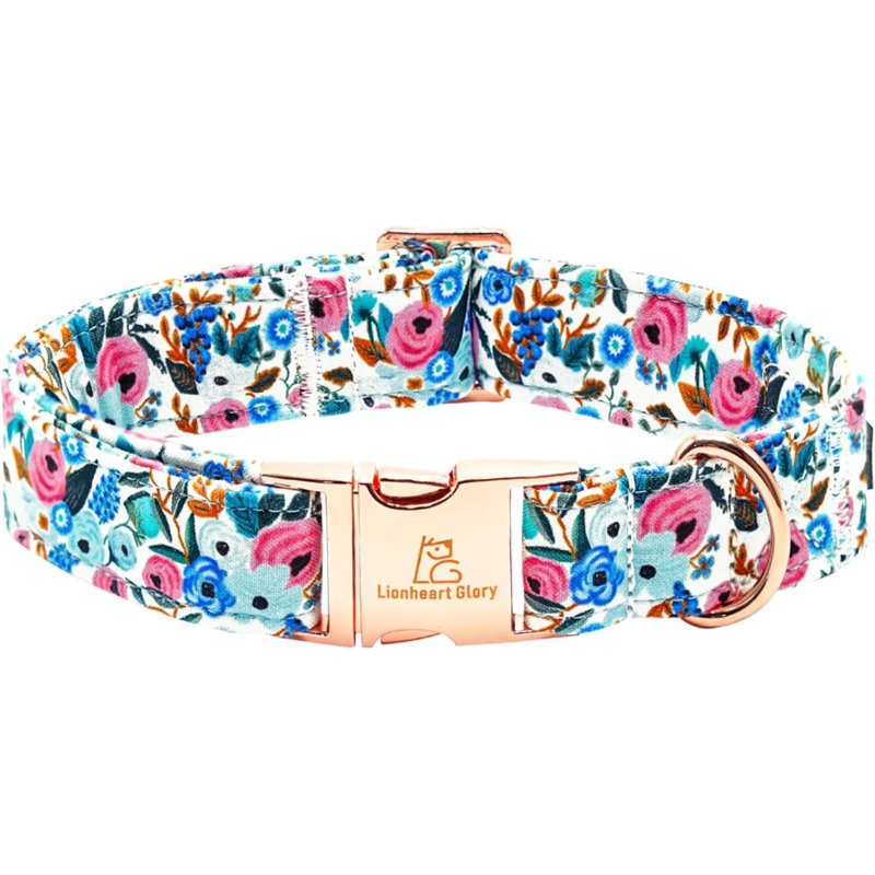 Dog Collar Flower Dogs Collar Spring Summer Cute Collars Dog Girl Or Boy Soft Durable Adjustable Dog Collars For Medium Dogs Pet Gift