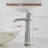VanoFall Waterfall Vessel Brushed Nickel Single Hole, Single Handle With Drain Assembly-97742744