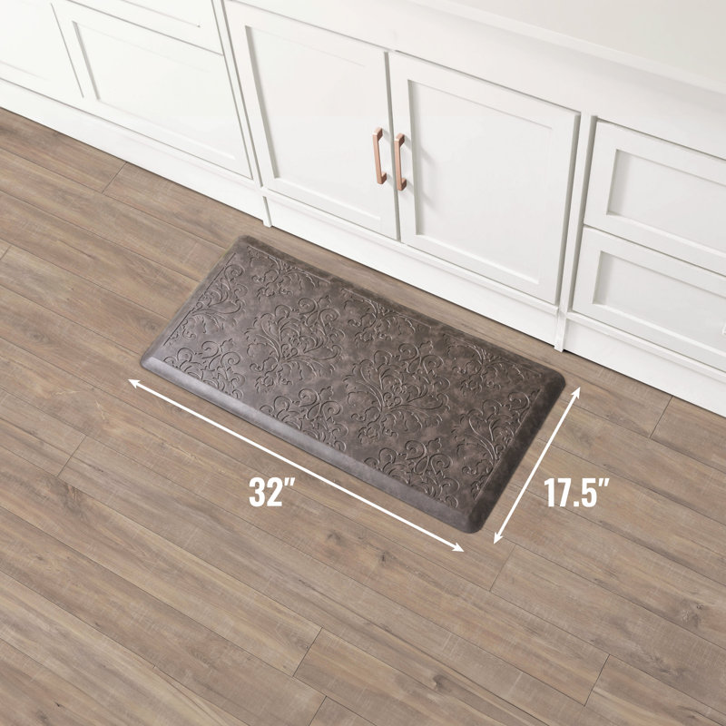 Embossed Soothing Comfort Anti-Fatigue Mat, Brown, Rectangle 1'5.5" x 2'8"