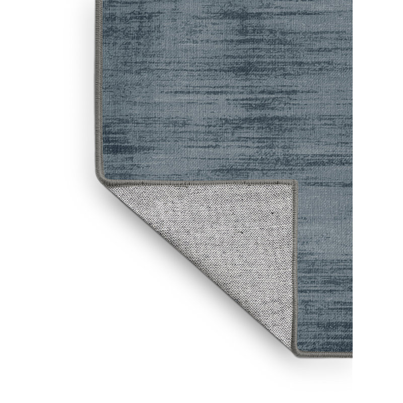 Tapis abstrait gris lavable à la machine, Carré 5 pi