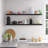 Miami 60" W x 8" D Floating Shelves Set with Invisible Wall Mount Brackets-111448272