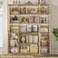 Bibliothèque de rangement 73,6 "avec lumières DEL-1828957560