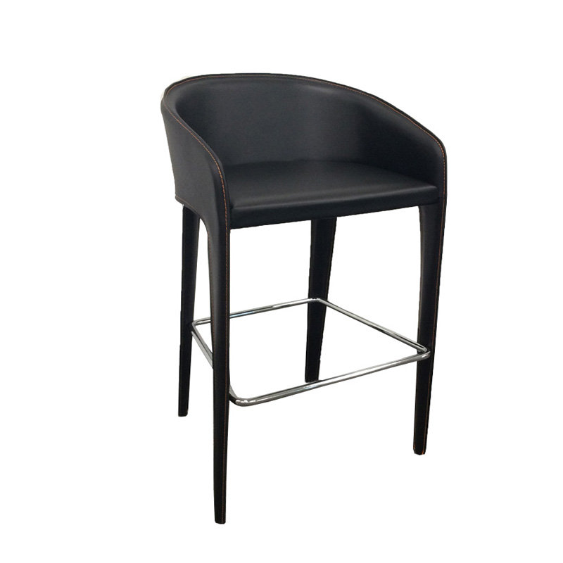 Tabouret de bar 29 po Steinmann, Noir, Noir, Tabouret de bar (siège d'une hauteur de 28 po)
