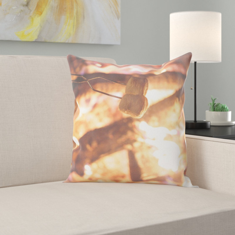 Housse et insert de coussin carré Campfire