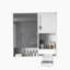 Armoire à pharmacie murale 35 po x 28 po, armoire de salle de bain moderne avec miroir, armoire à miroir avec tablettes ouvertes-1982053681