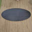 Plateau de table ovale en bois massif noir 39,37 po-122507793-125354569-125354570