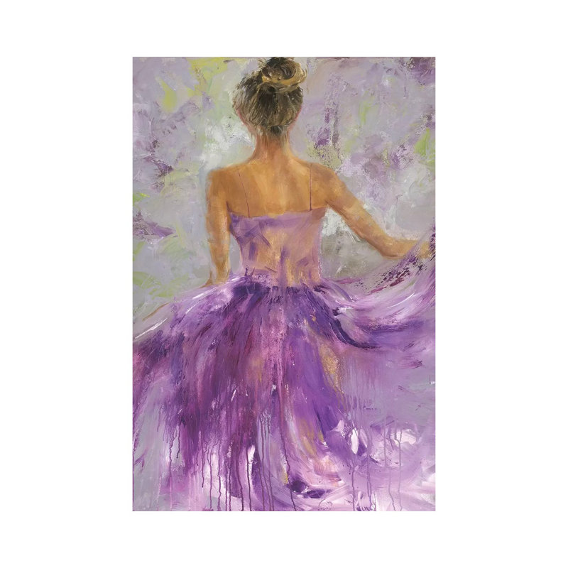 «Flowing Vision I» par - Toile tendue, H 12 po x l 8 po x P 0,75 po
