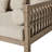 86'' Wide Teak Patio Sofa with Cushions