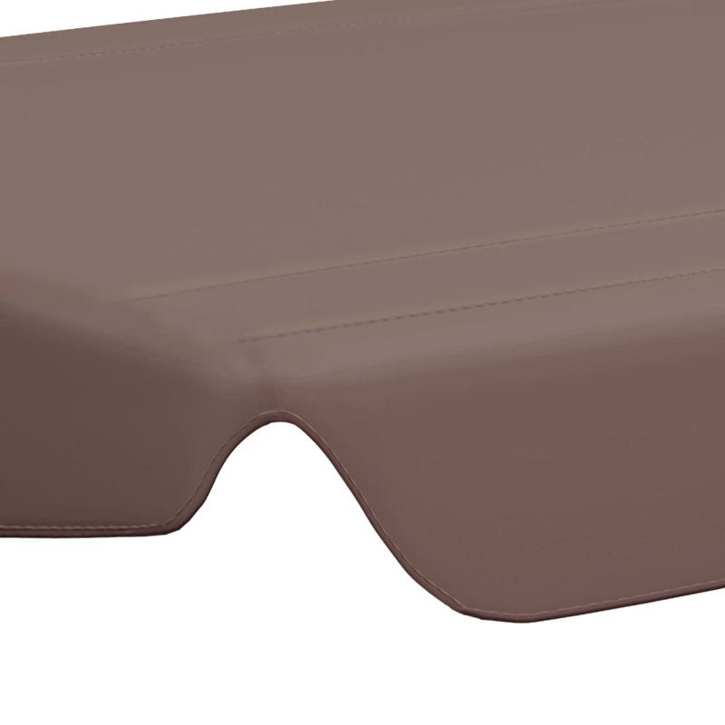 Replacement Canopy for Garden Swing, 18cm H x 122,5/145 cm W x 188cm D, Brown