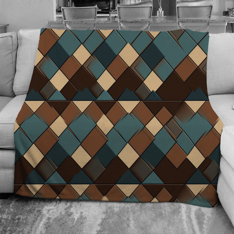 Checkered Tartan Throw Blanket