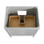Ensemble de meuble-lavabo autoportant 30 po avec 2 ensembles de poignées et plateau en marbre d'ingénierie entièrement assemblé gris-699097065