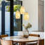 Luminaire suspendu en forme de dôme unique à 1 lumière avec détails de coquillage Handson