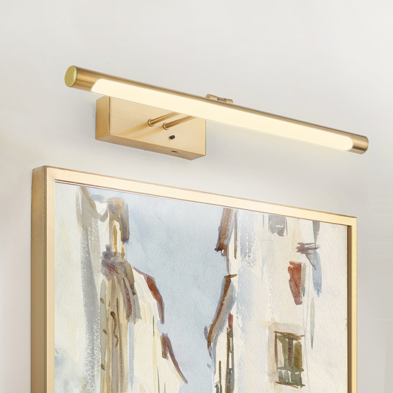 Lampe pour tableau 18 po avec télécommande - bras pivotant réglable 3CCT, lumière murale sans fil à piles pour œuvres d'art et peintures