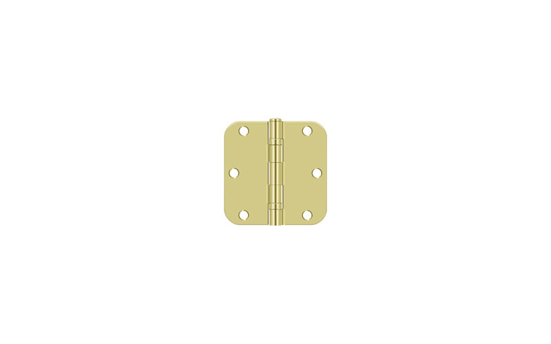 Steel Hinge, Polished Brass