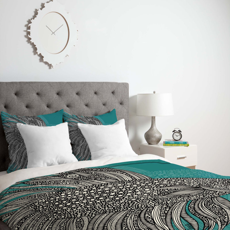 Ensemble de housse de couette Beta Fish, Housse de couette pour grand lit et 2 taies décor, Léger