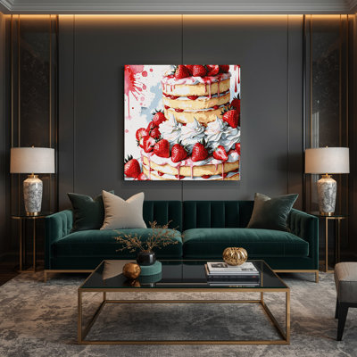 Art mural sur toile beige, Desserts