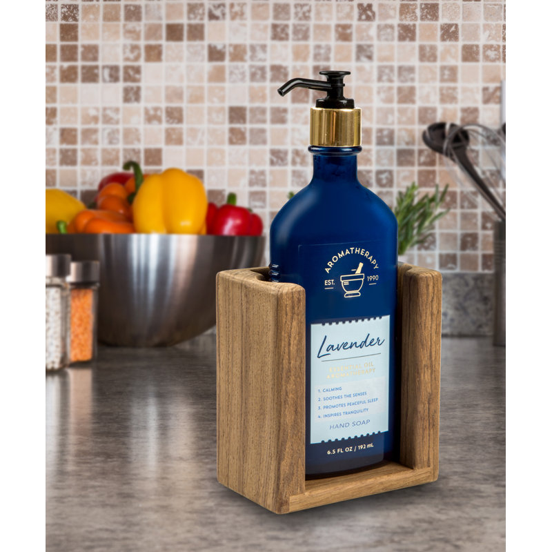 Porte-savon liquide en teck