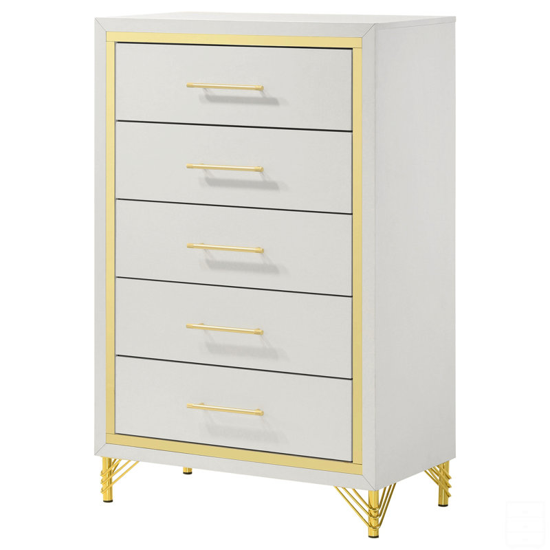 Commode 5 tiroirs Leliea