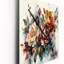 Jastin - Horloge murale rétro florale-1339165234