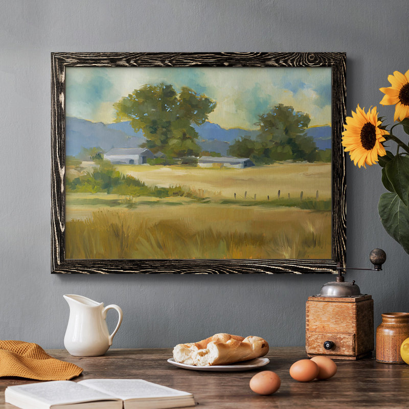 Down On The Farm, reproduction d'art sur toile, H 18 po x l 26 po x P 1,5 po, Noir