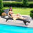 Upshaw Tabatha All Weather Outdoor Patio Wicker HDPE Rattan Chaise Lounge Set (Set of 2)