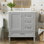 Meuble-lavabo de salle de bain, armoire de salle de bain avec lavabo, armoire de rangement de salle de bain avec porte à fermeture douce