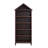  Modern Triangular-Top Slanted Arch Shoe Rack, 75.9" Tall Open Display Bookshelf Storage Cabinet, Five-Tier Geometric Wide Cabinet with Adjustable Shelves-1990313594-2011242891