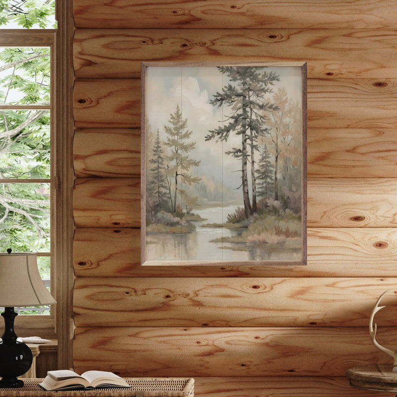 River Through The Pines, 10" H x 8" W